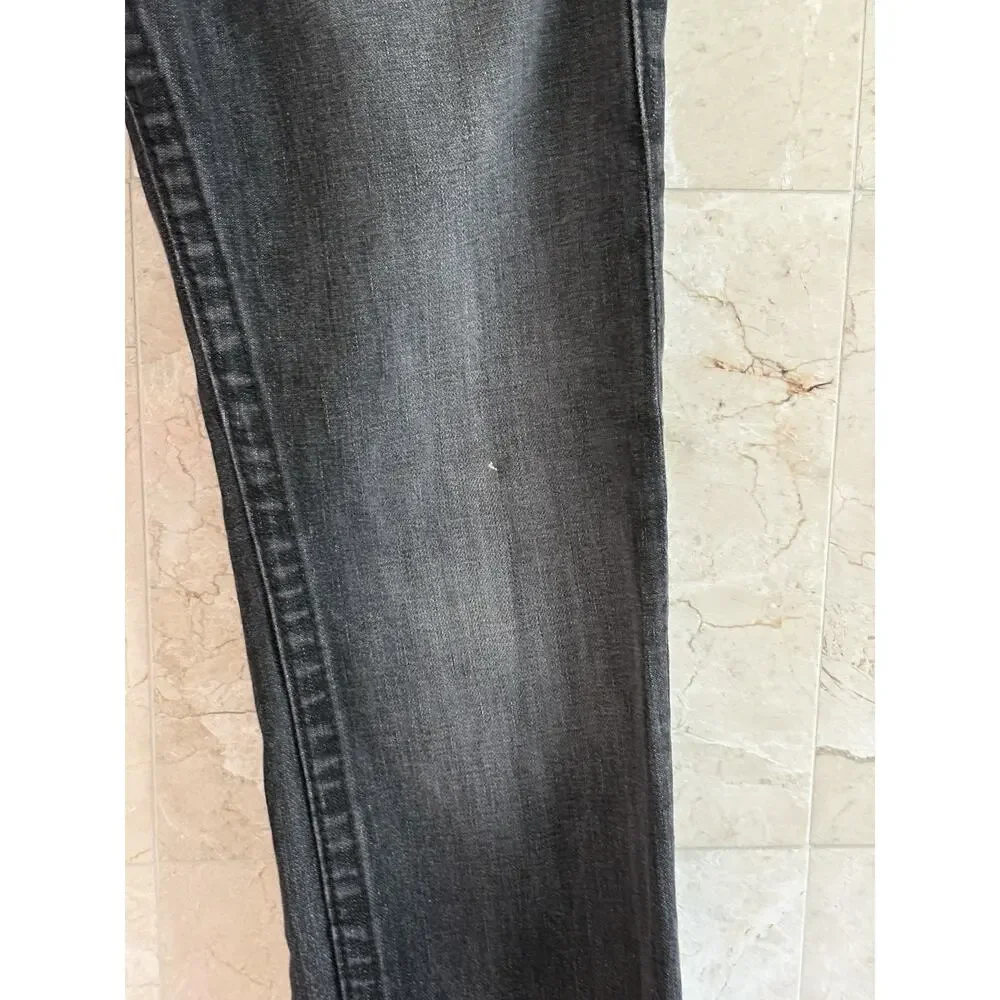 True Religion Men’s Jeans Straight — 28 Black Faded, Made In USA, World Tour